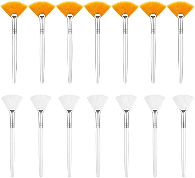 Thumbnail: Women’s Soft Facial Fan Brushes Makeup Bag | Eyeliner | Mascara