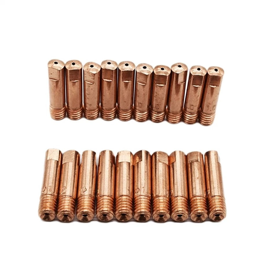 Thumbnail: 20PCS Nozzles Contact Tips Holders MIG Welder Consumable Welding Tools 0.8mm New