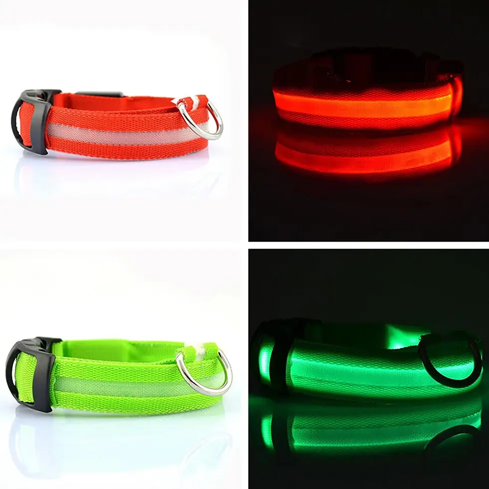 Thumbnail: LED Glow Safety Dog Collar & Leash Set | Pet Products | Dog Clippers
