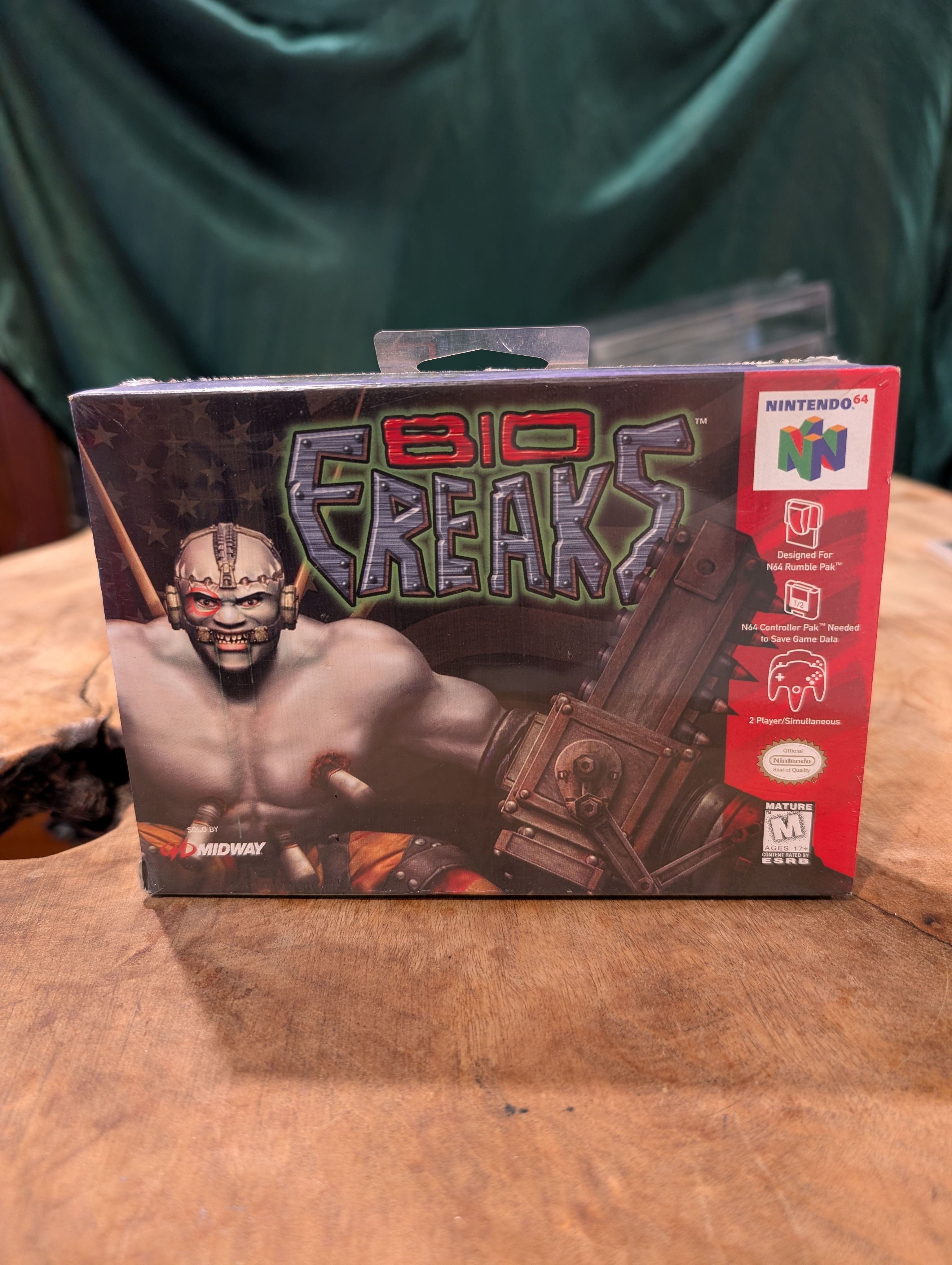 BIO FREAKS N64 NEW SEALED - Hang tab Nintendo 64 NTSC