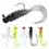 Thumbnail: 35X Rigged Soft Plastic Fishing Lure Tackle Hooks Bream Bass Lures Fishing Lure