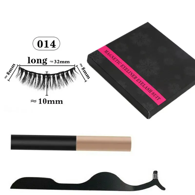 Thumbnail: Magnetic Eyelashes with Eyeliner Set | Makeup Bag | Eyeliner | Mascara
