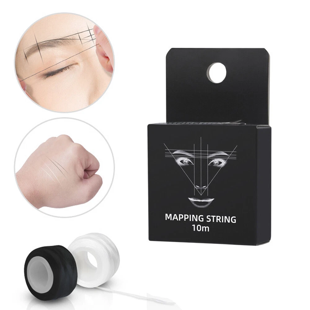 1/2x Eyebrow Mapping String Eyebrow Line Marking Thread Tool Tattoo Brows Point