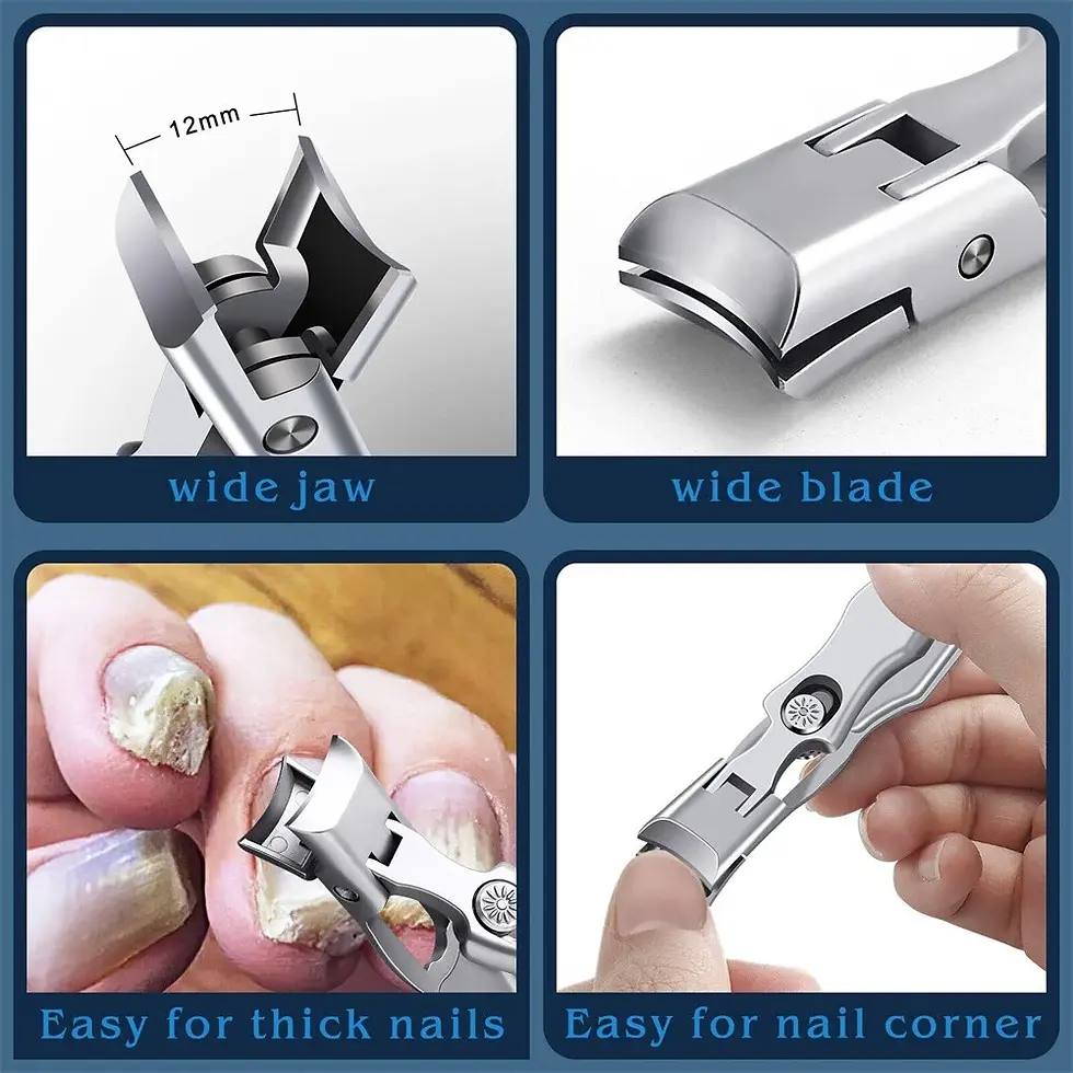 Thumbnail: 2 colors Ultra Sharp Nails Clippers Portable Steel Anti Splash Jaw Wide Opening