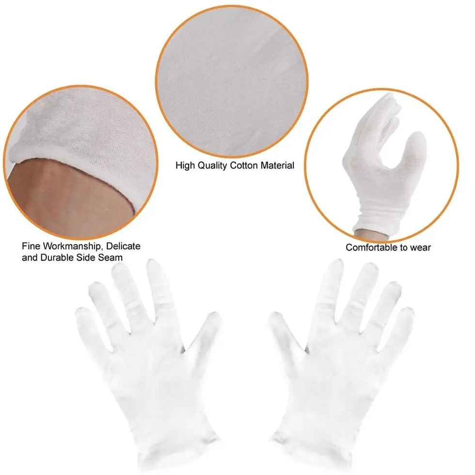 Thumbnail: Soft Cotton White Gloves for Jewelry Novelties | Party shop | Fancy Dress