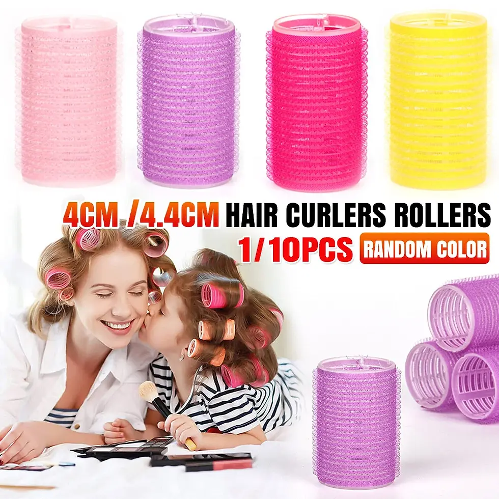 Thumbnail: Self-Grip Hair Curlers Rollers Hairdressing Accessories, Hair Clips