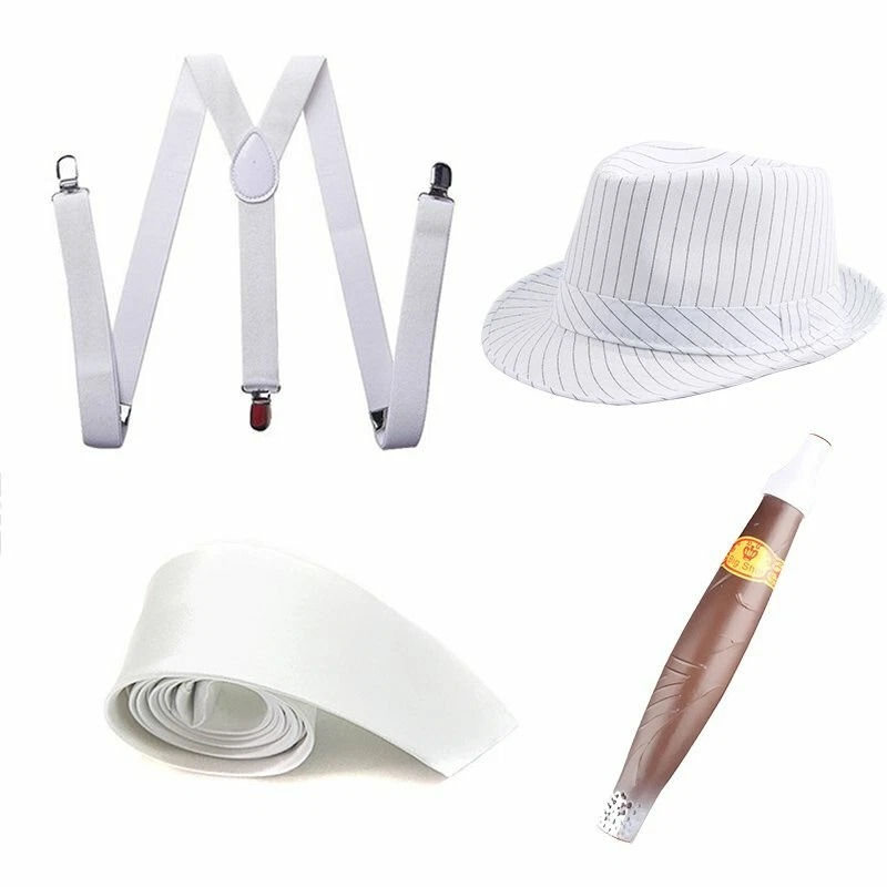 Thumbnail: Gangster Costume Set – Hat, Tie & Cigar Novelties | Party shop | Fancy Dress