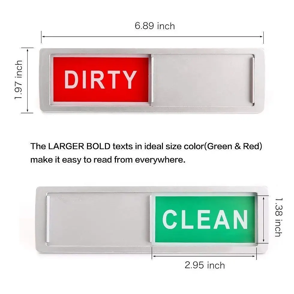 Thumbnail: Clean Dirty Magnet Sign | CLEANING PRODUCTS | Squeegee