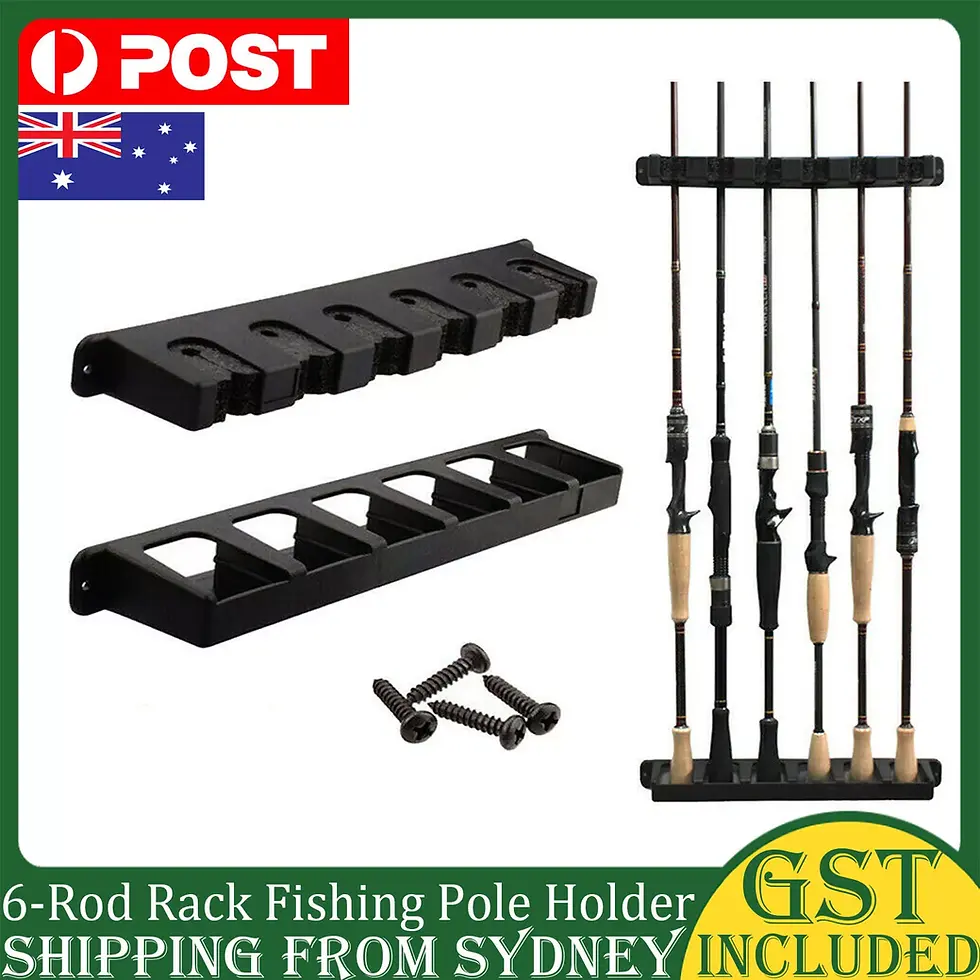 Thumbnail: Wall Mounted Fishing Rod Holder Rack Bait Shop Near me | Fishing Lures