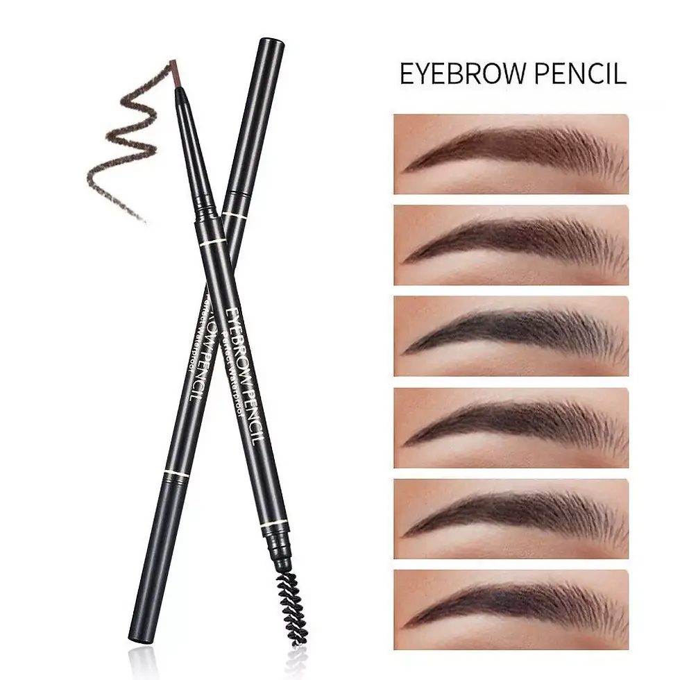 Thumbnail: Waterproof Eyebrow Pencil with Brush | Makeup Bag | Eyeliner | Mascara