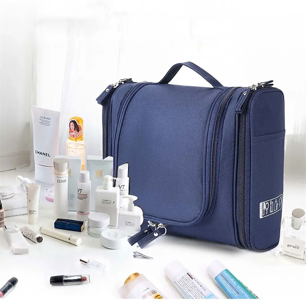 Thumbnail: Large Hanging Toiletry Bag Cosmetic Makeup Wash Storage Travel Organizer Pouch
