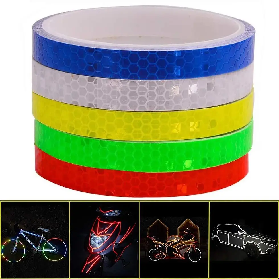 Thumbnail: Reflective Glow-in-the-Dark Tape Strip Bike Lights, Bike Computer, Cycle Glove