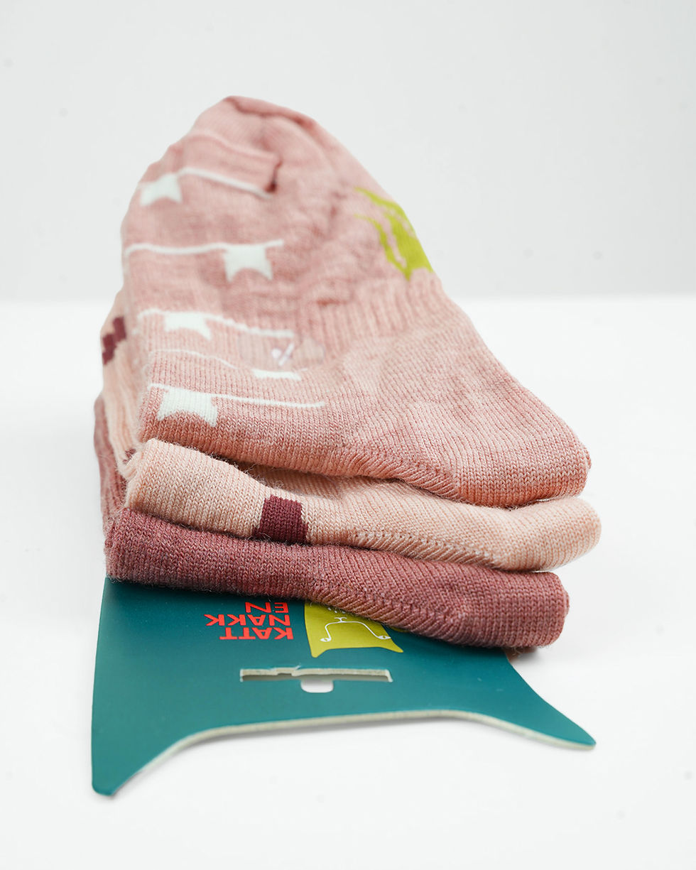 Thumbnail: Wool Socks, Kids 3 pk thin