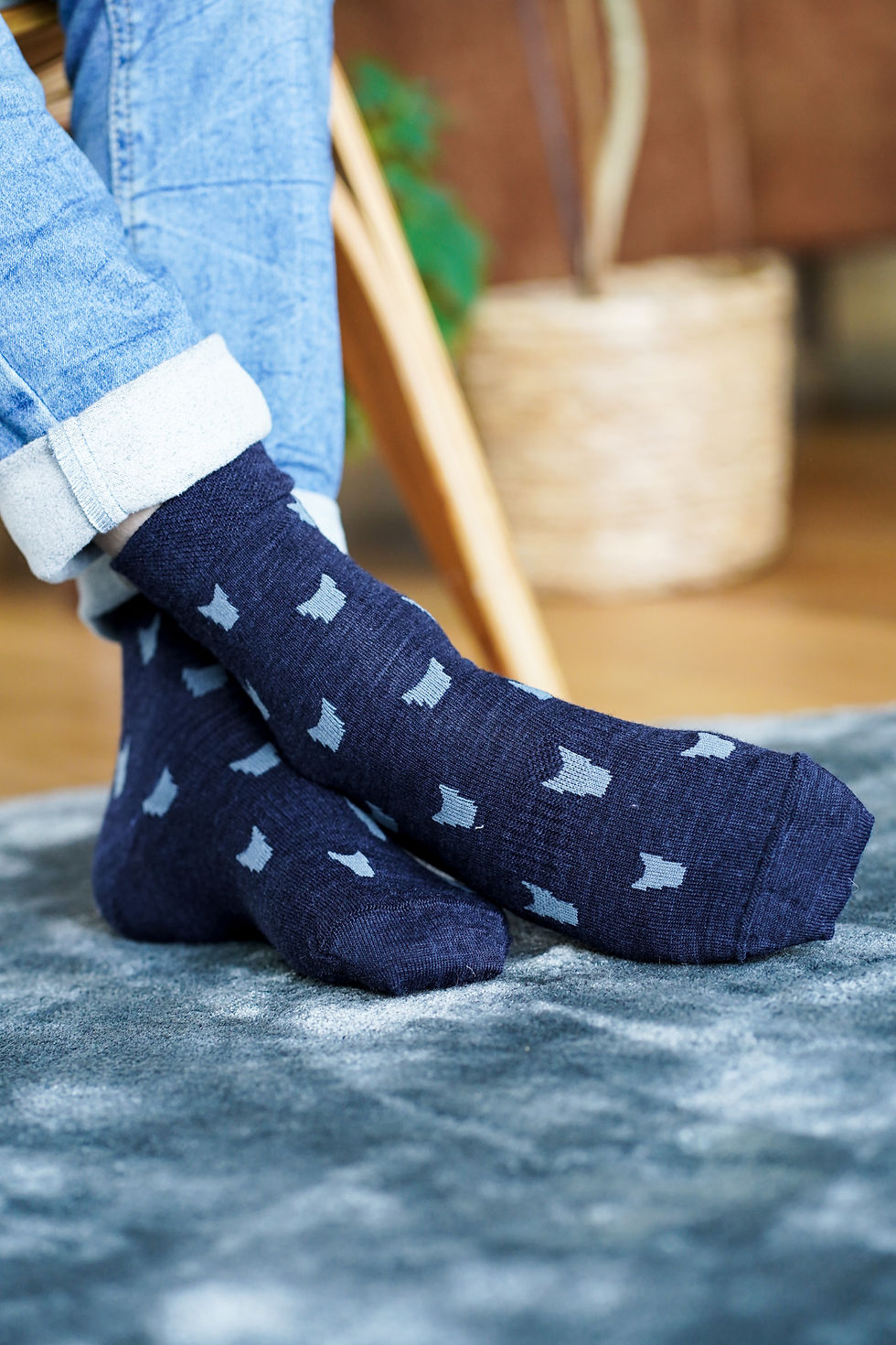 Thumbnail: Wool Socks, Kids 3 pk thin