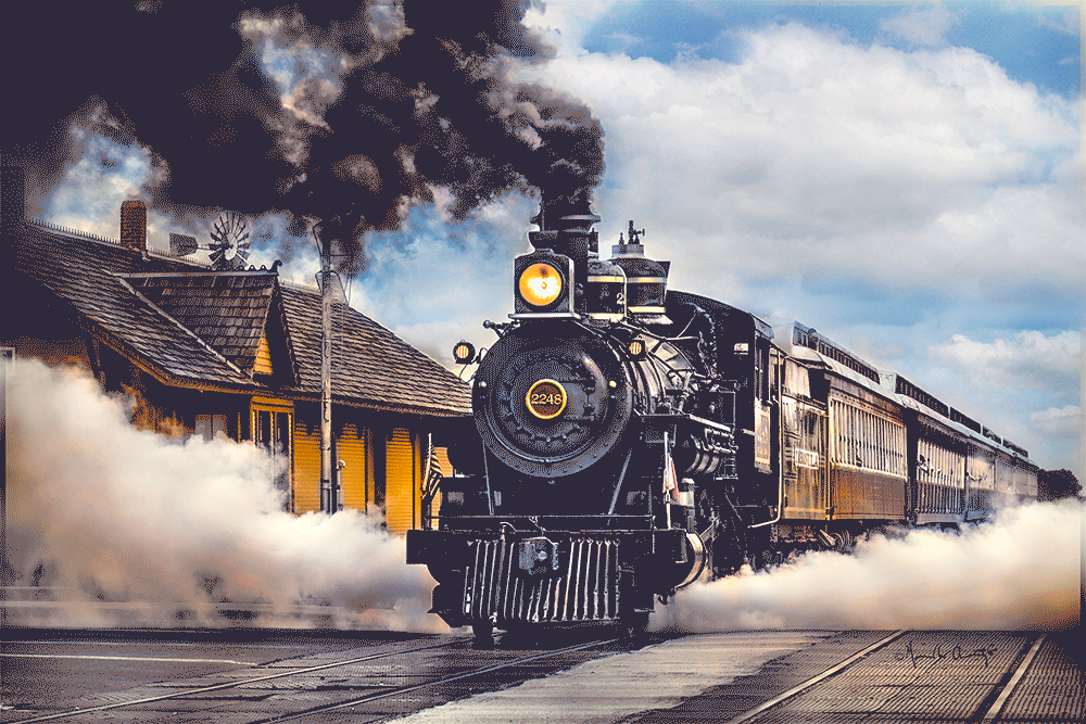 Stream train animation