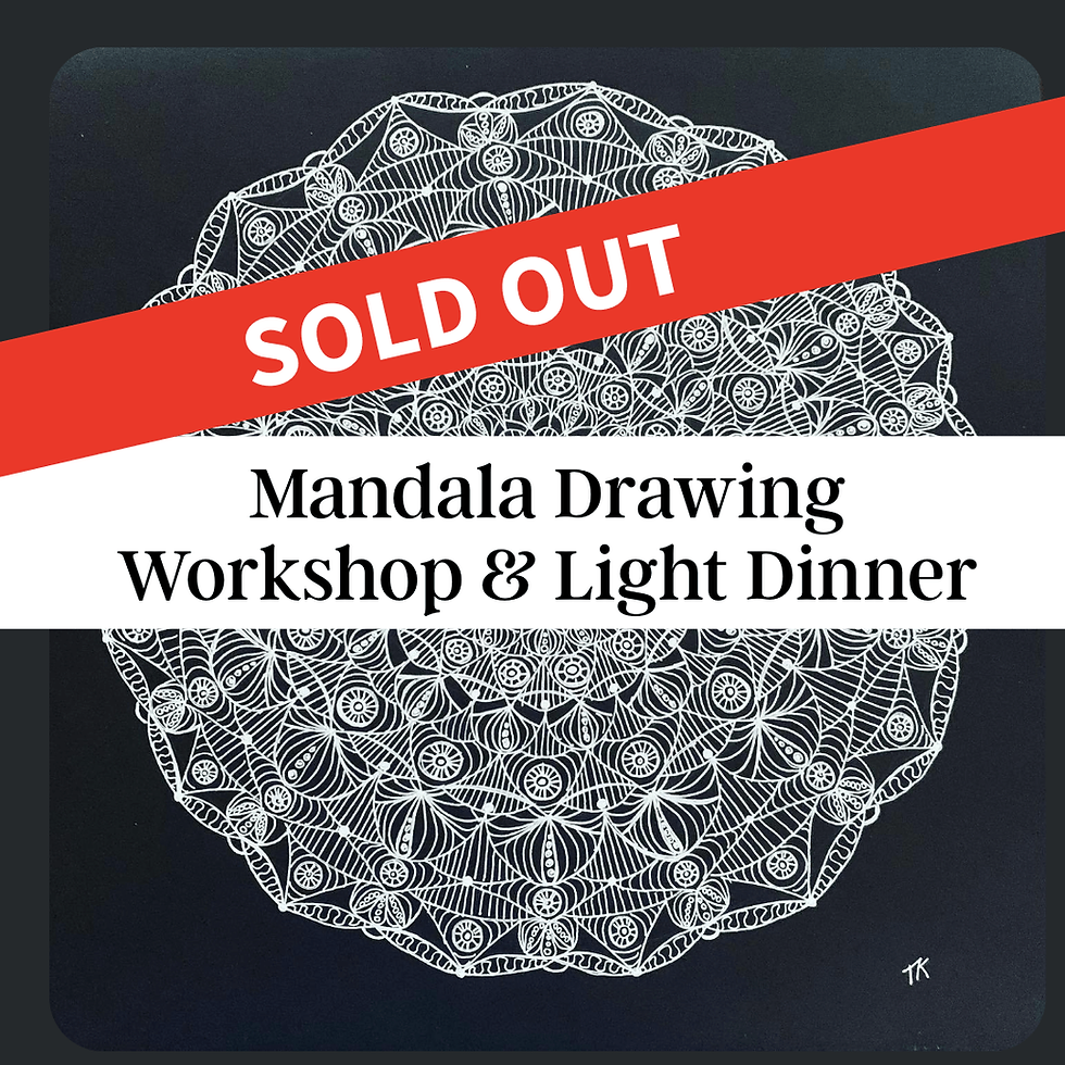 Mandala Drawing Workshop and Light Dinner