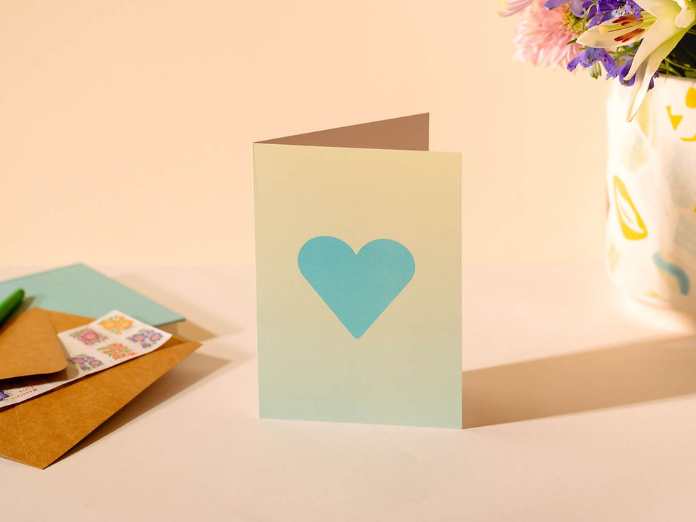 Thumbnail: Blue Love Greeting Card Set