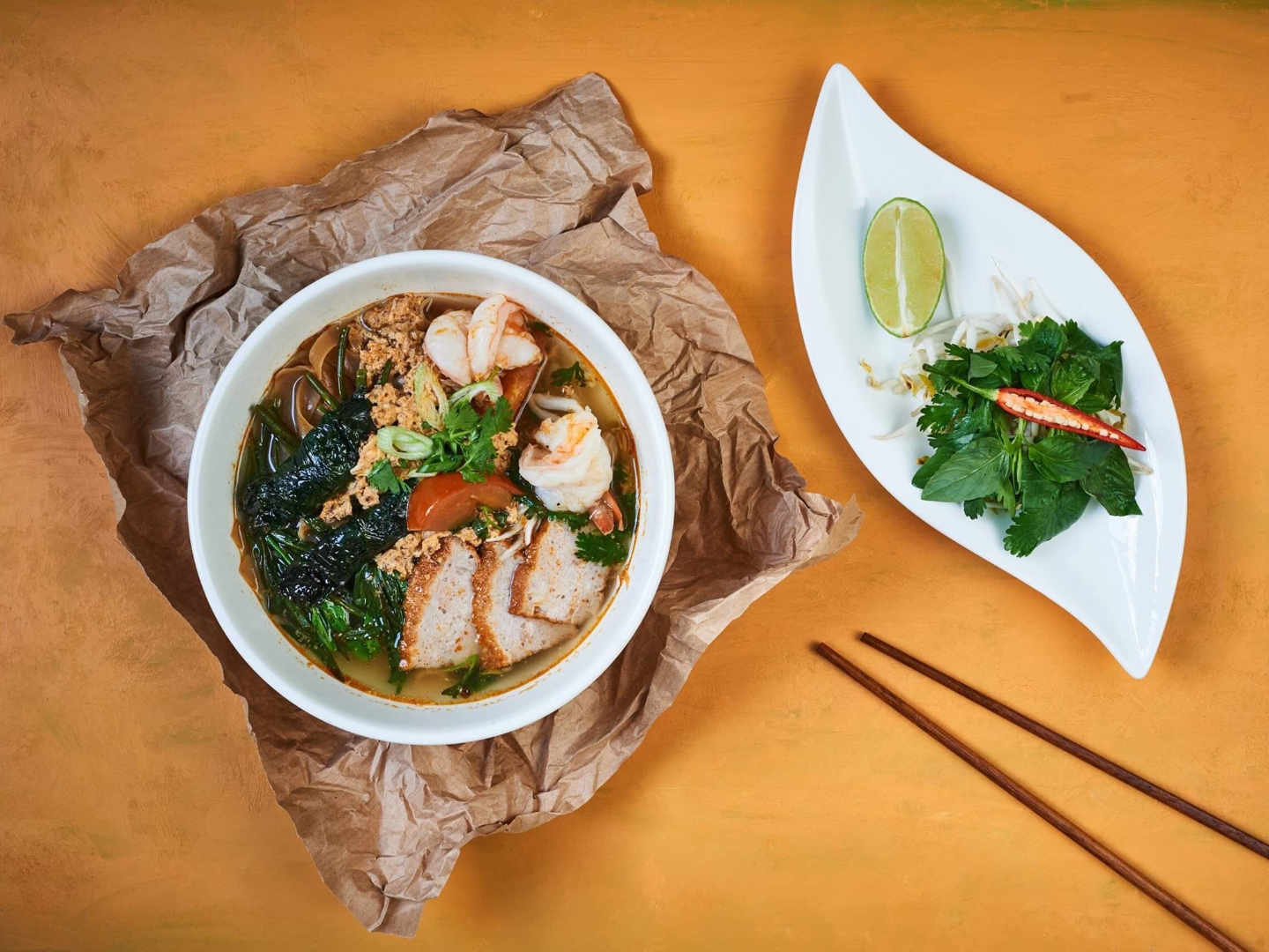 Arranged Food and Objects