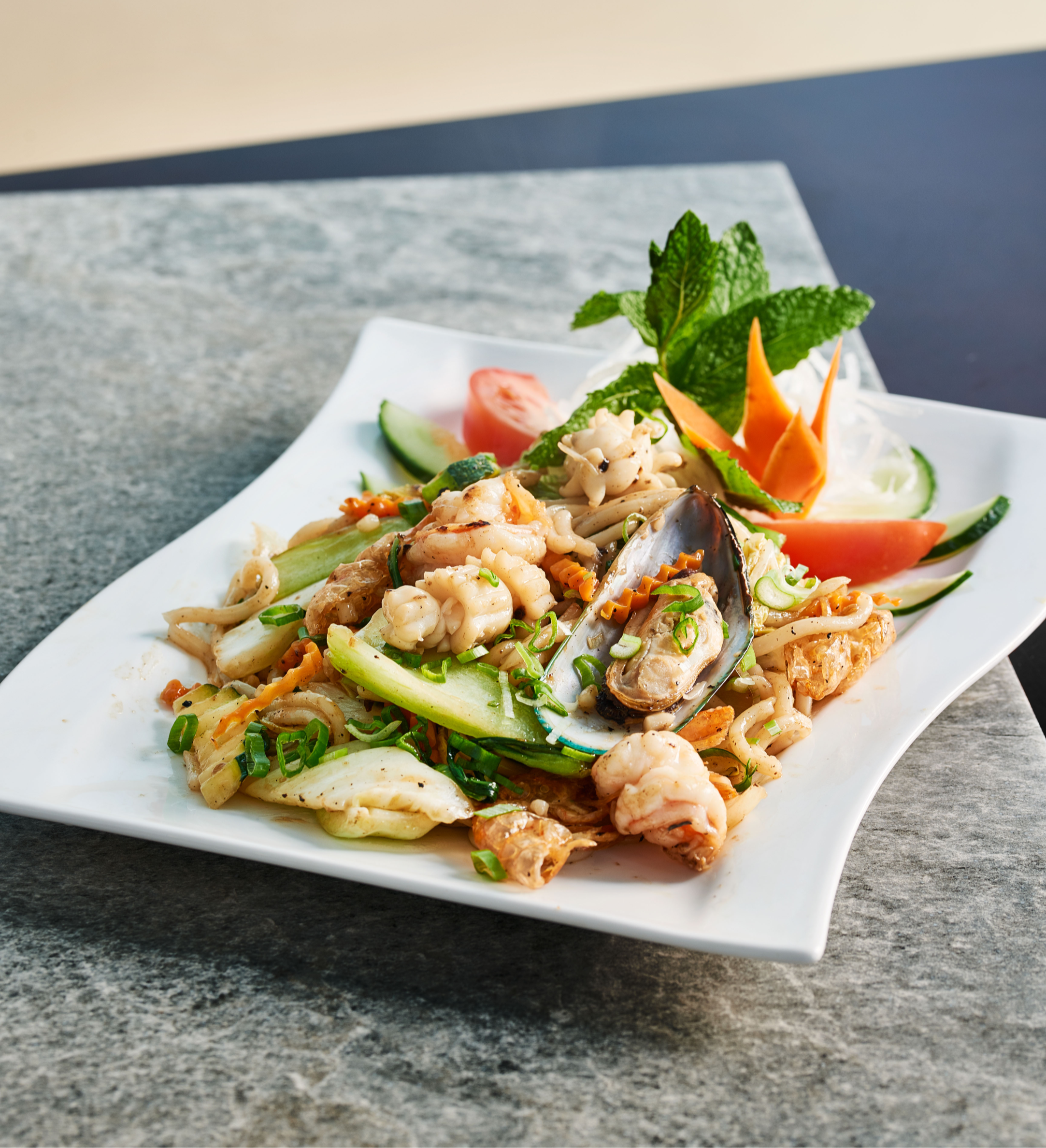 Arranged Food and Objects