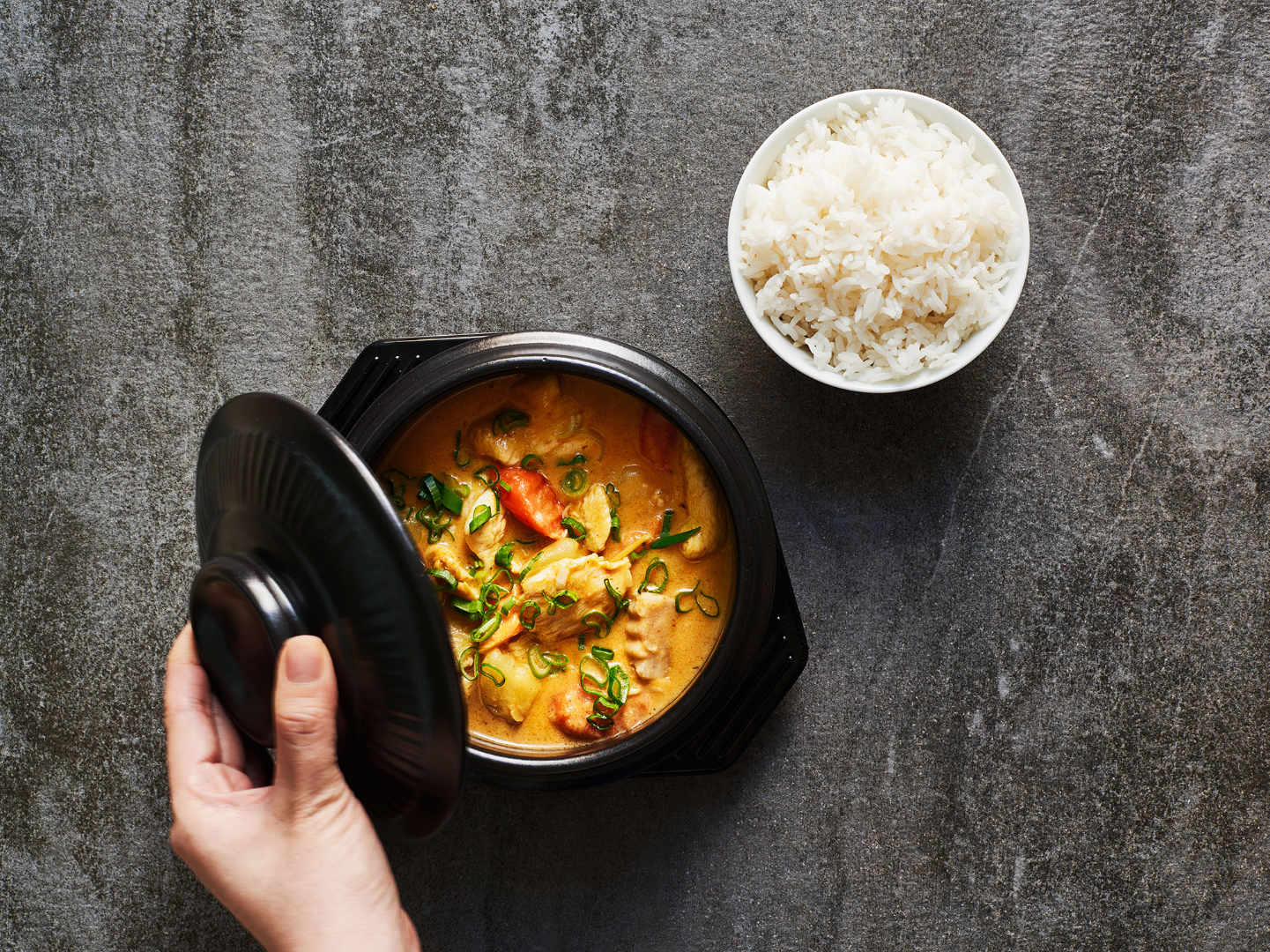 Arranged Food and Objects