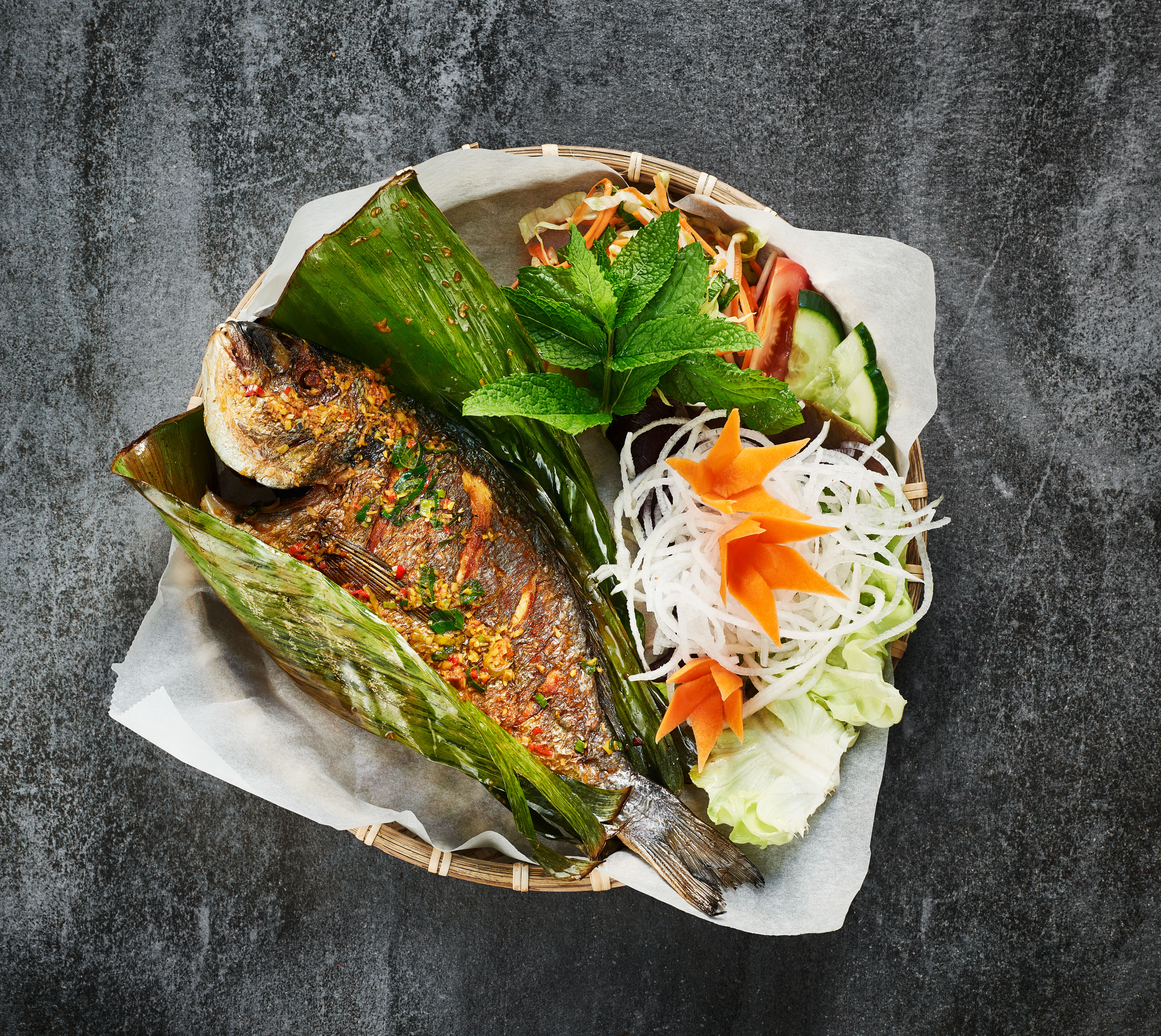 Arranged Food and Objects