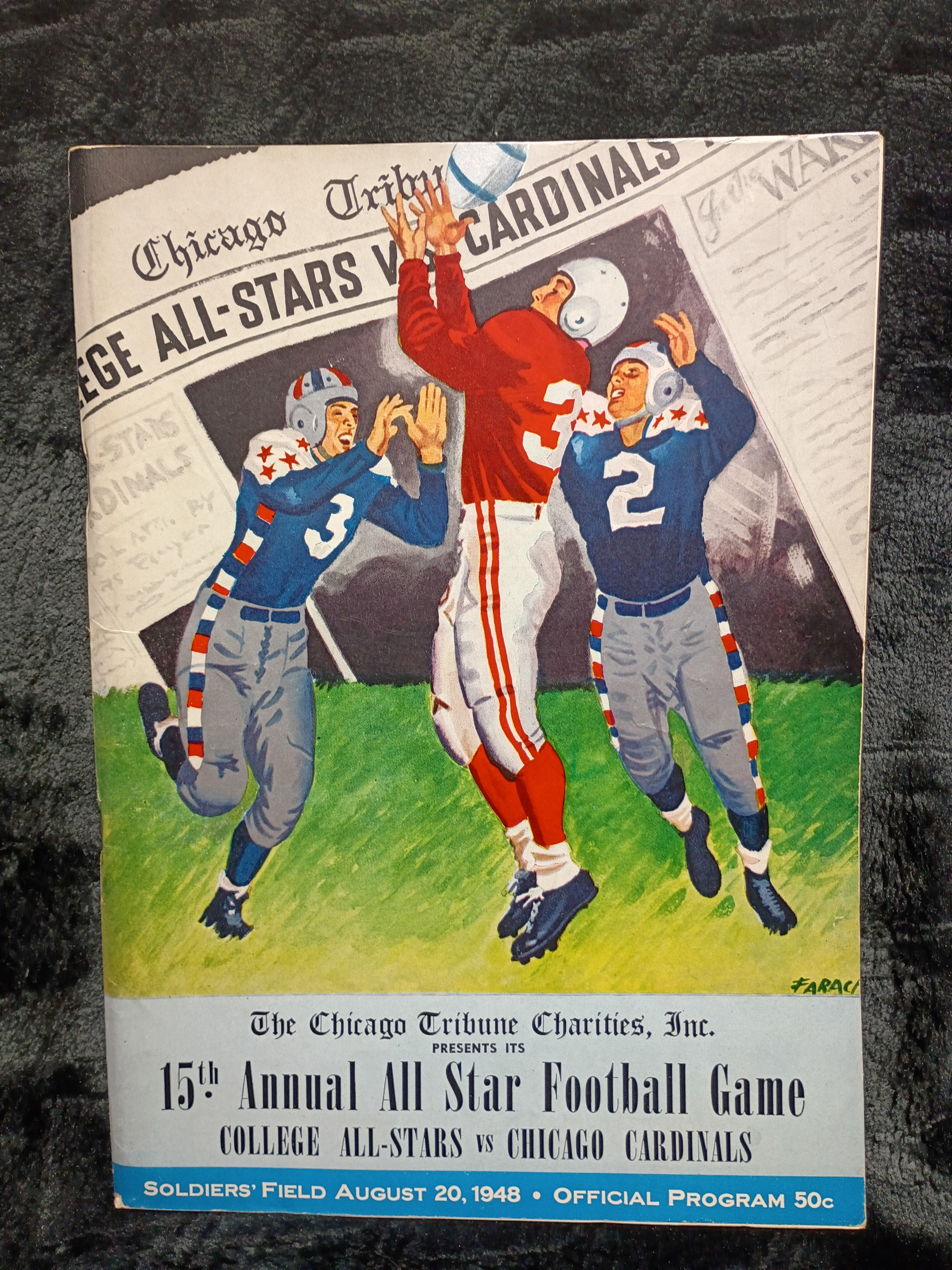 1948 College All-Stars vs Chicago Cardinals Football Program