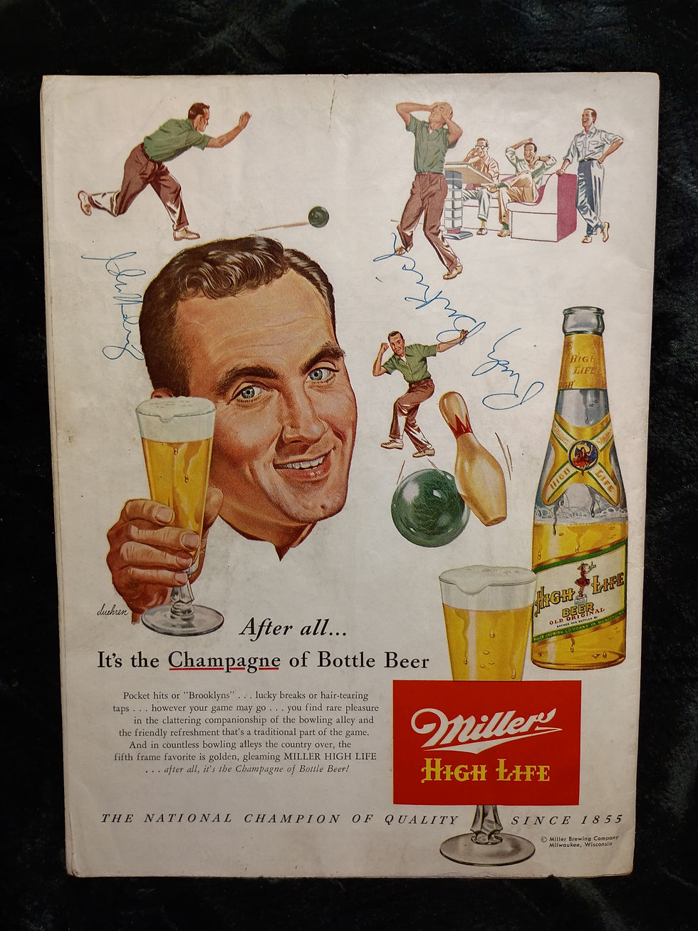 Thumbnail: 1953 Bears vs Rams Program signed by multiple players and George Halas