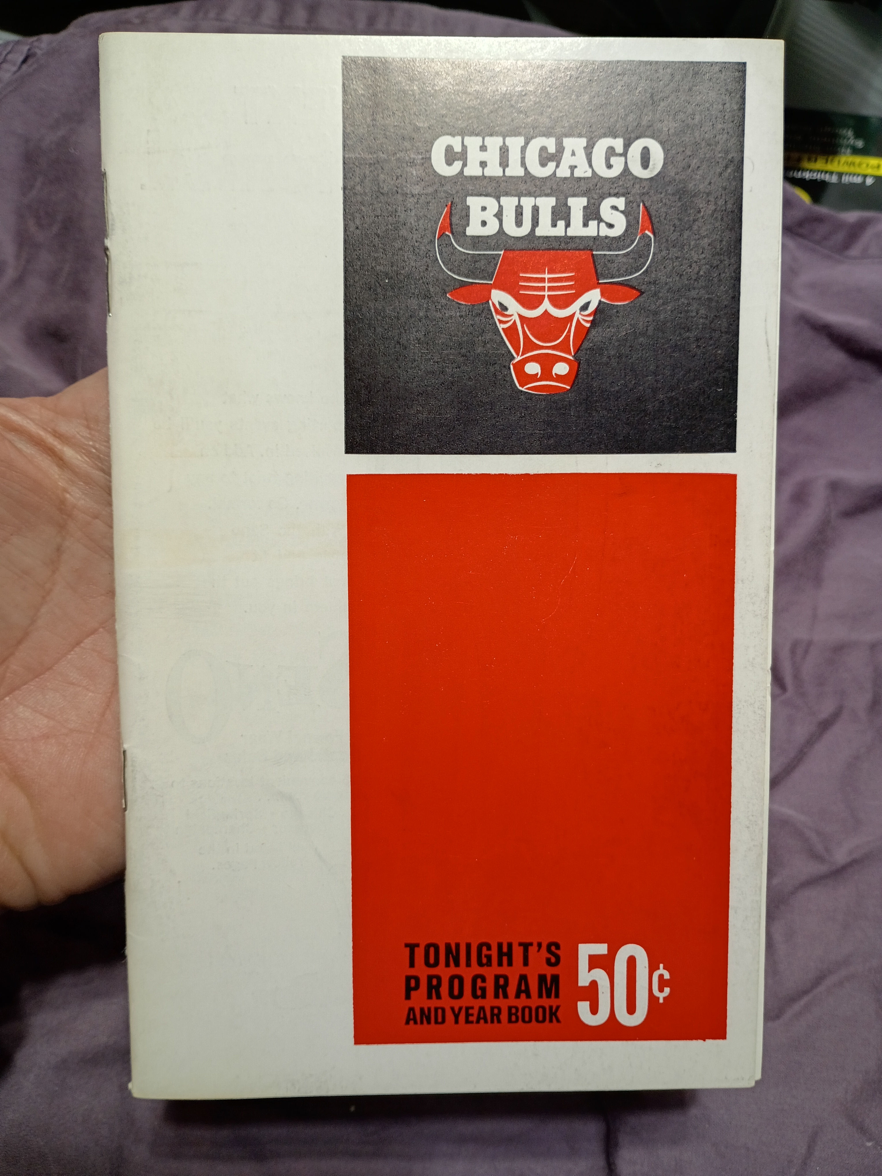 11/22/69 Chicago Bulls vs Milwaukee Bucks Game Day Program Lew Alcindor Rookie