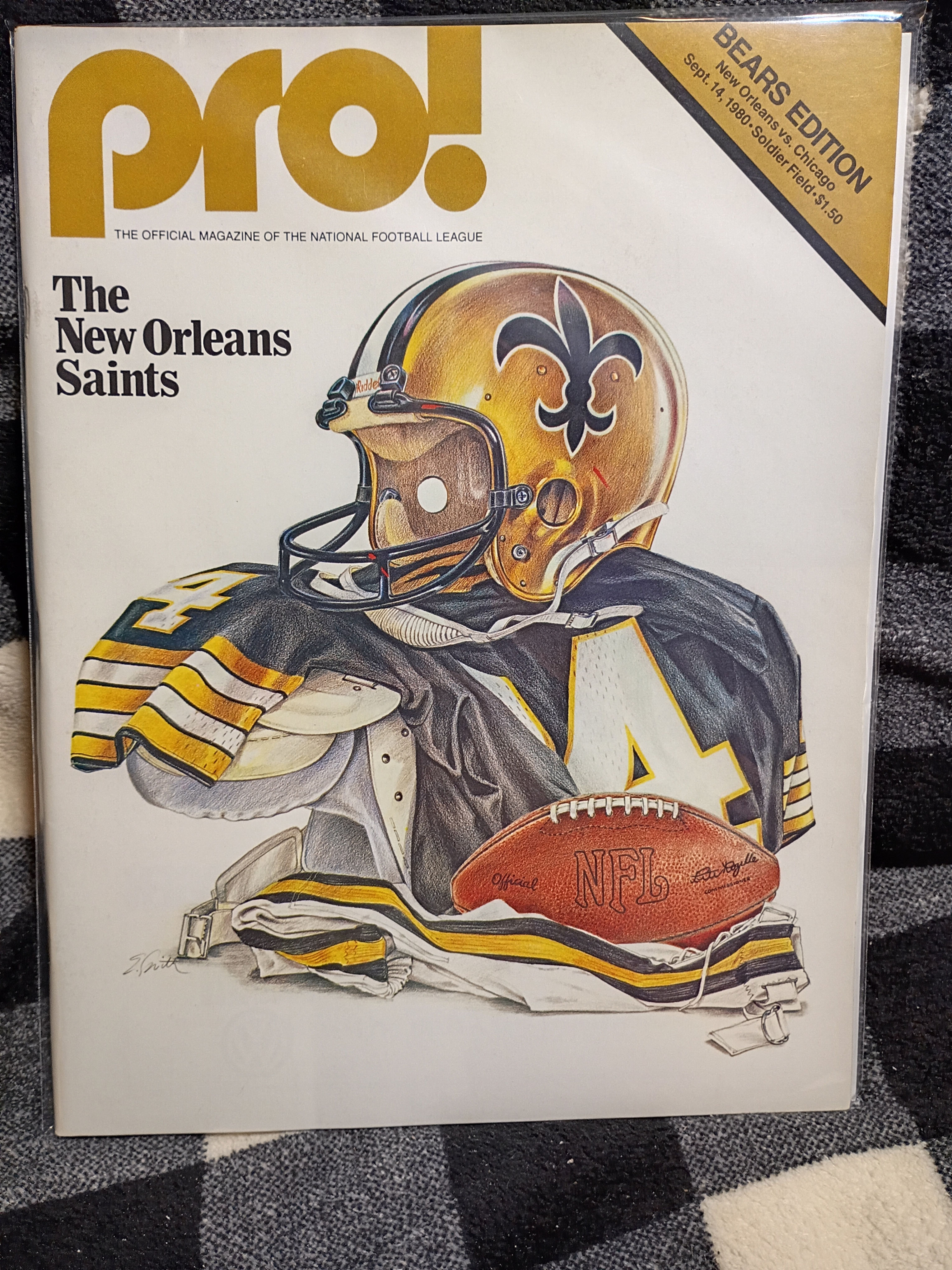 9/14/1980 New Orleans Saints at Chicago Bears Soldier Field
