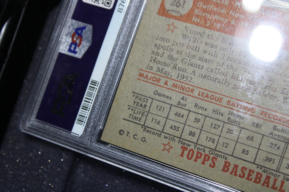 Thumbnail: 1952 Topps #261 Willie Mays 💜 Very Good 💜 example in PSA 3