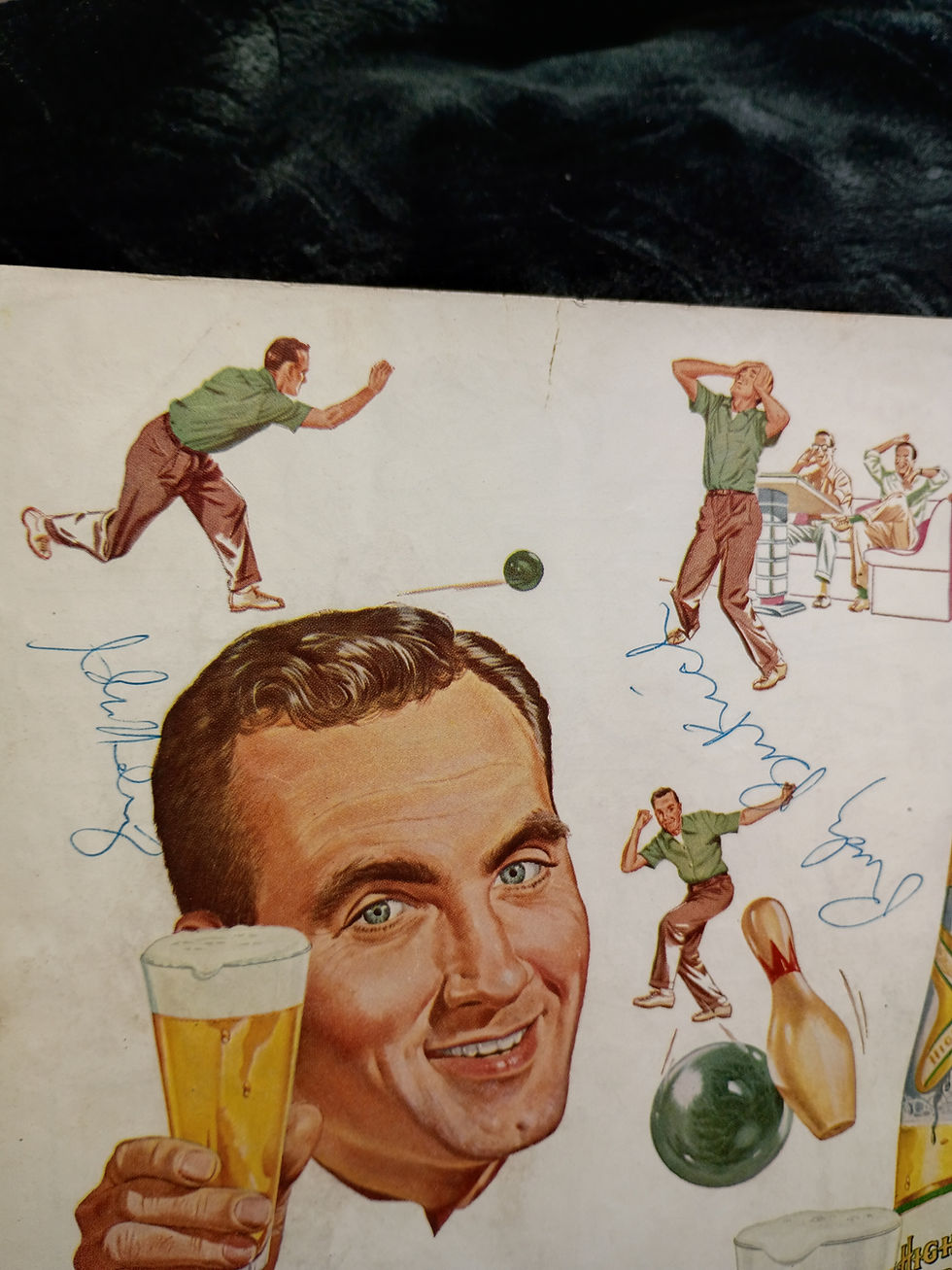 Thumbnail: 1953 Bears vs Rams Program signed by multiple players and George Halas