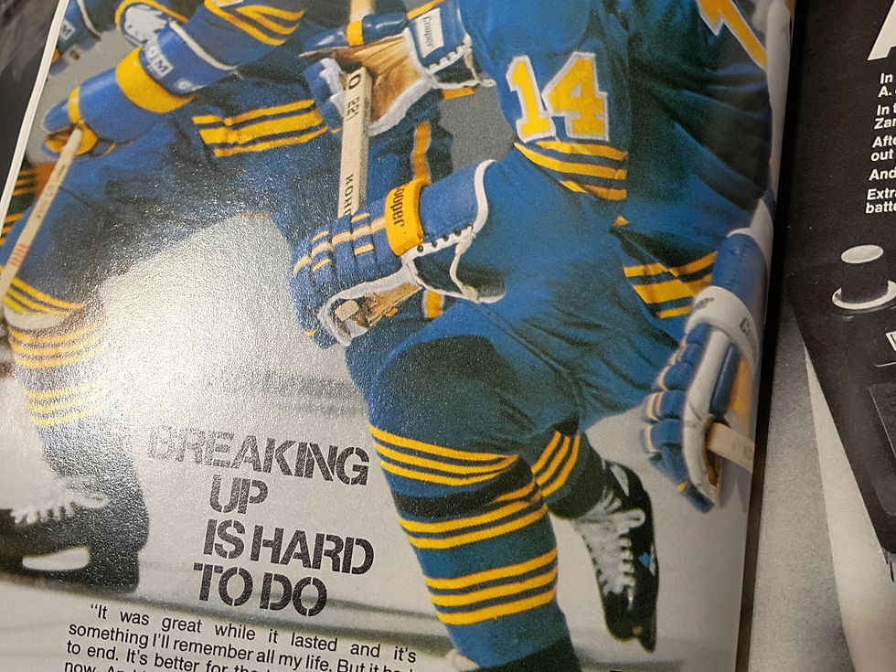 Thumbnail: 1977 NHL GOAL Magazine autographed by Rick MacLeish (Additional autos inside)