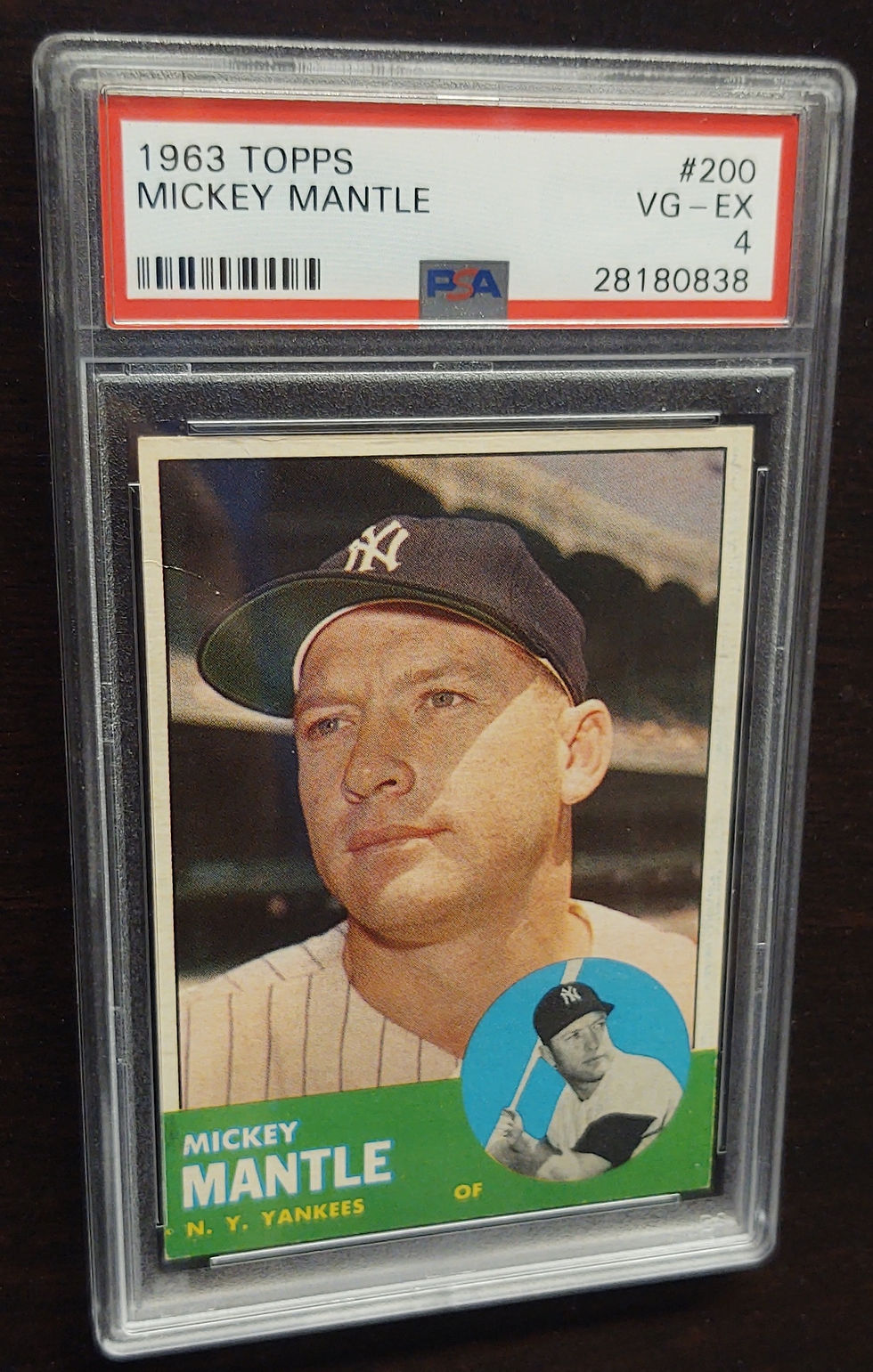 Thumbnail: 1963 Topps Mickey Mantle