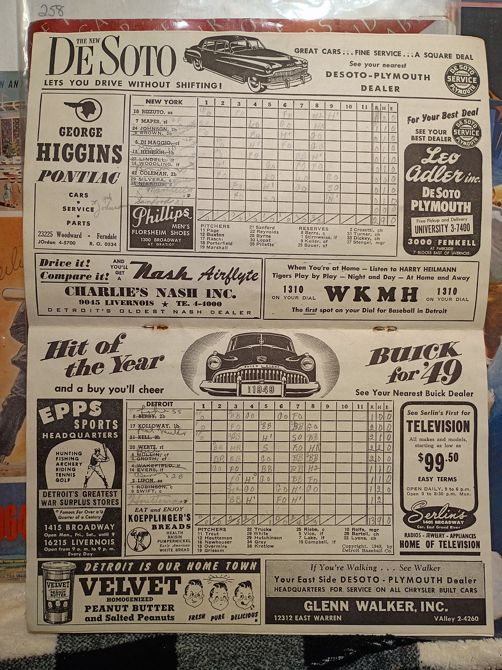 Thumbnail: 1949 Detroit Tigers  vs New York Yankees (Rizzuto, DiMaggio)