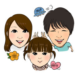 似顔絵イラストレーターやましたまほ