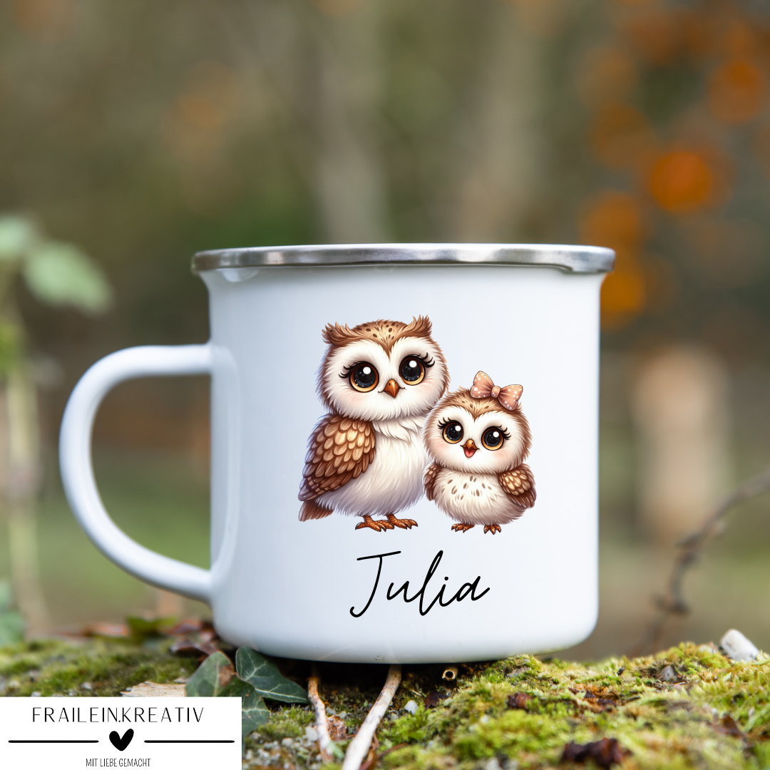 Emaille-Tasse "Kinder"