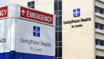 "Unity Point sign."