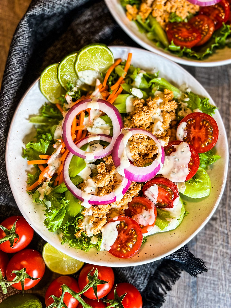 Buffalo Chicken Burger Bowls