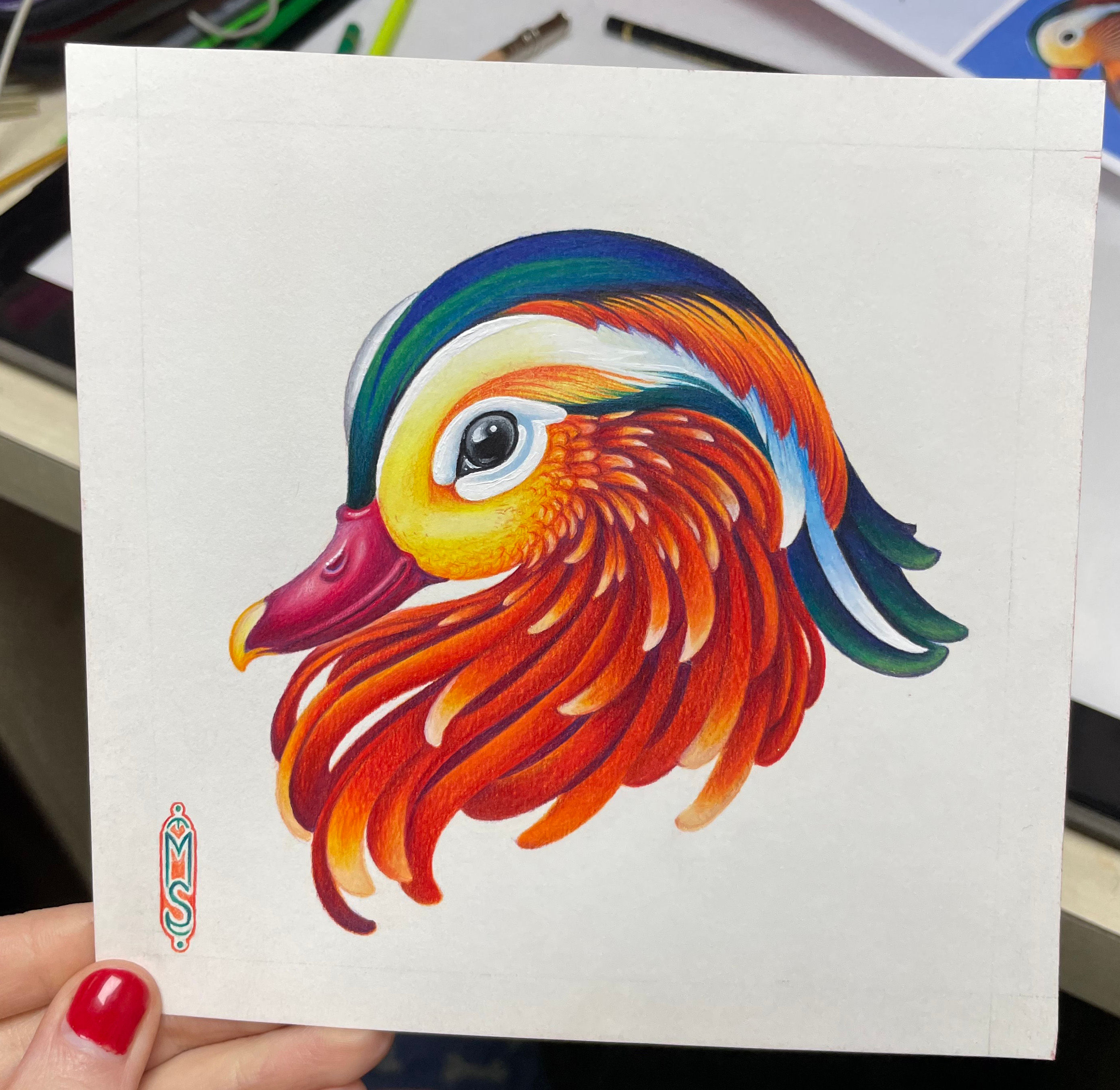 Mandarin Duck Art Print