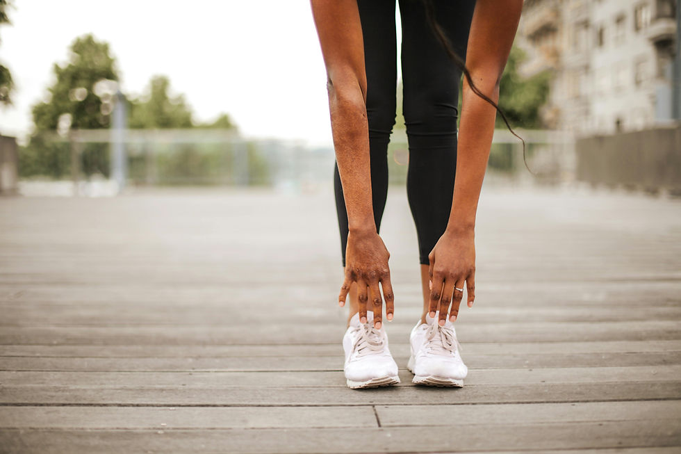 woman stretching