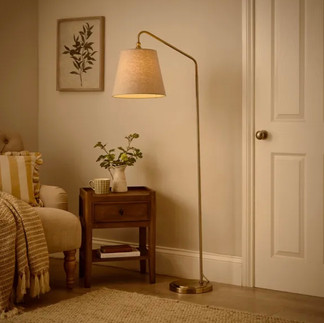 Floor lamp for task reading in lounge