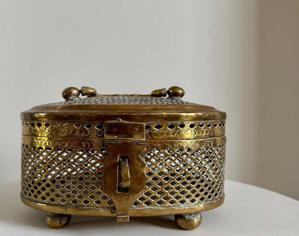 Drake Collection - Brass Jali box