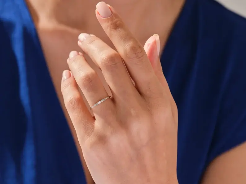 Thumbnail: Baguette Cut Wedding Ring