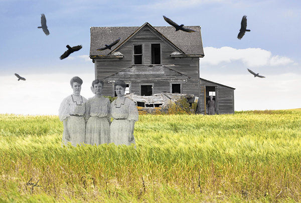 "No Running Water" Sue Burke Harrington, (dimensions to order), Photo collage