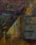 "Going for Baroque", Brenda J Gear, 8x10, Water media