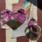 "Tear in My Heart" Secily Cruse, 11 x 11, Collage