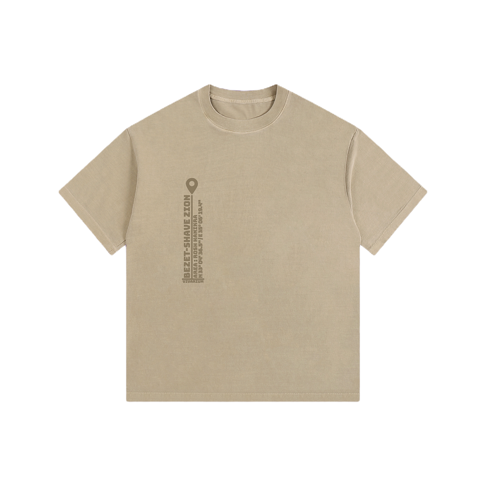 Thumbnail: Bezet Kiteboarding Map Vintage Oversized T-Shirt