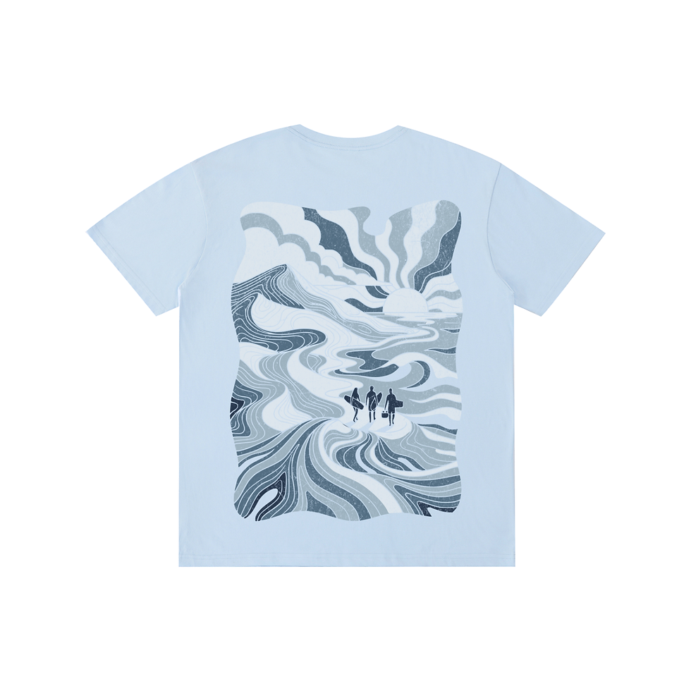 Thumbnail: Coastal Contours Kiteboarding Everyday T-Shirt