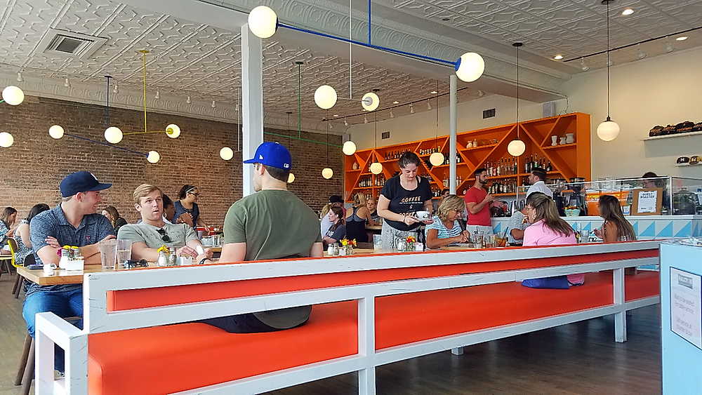 Bright and modern--Halcyon feels sunny and friendly.