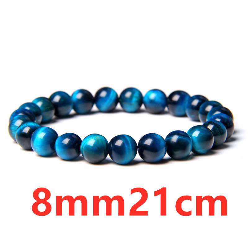 Thumbnail: Tiger Eye Stone Bracelet Single Circle Lapis Lazuli Bracelet Beaded
